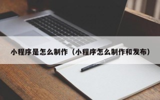 海盐小程序是怎么制作（小程序怎么制作和发布）